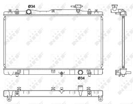 Nrf 53062 - RADIADOR ALU BRAZED SUZUKI KIZASHI