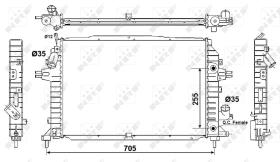 Nrf 53082 - RADIADOR ALU BRAZED OPEL VAUXHALL Z