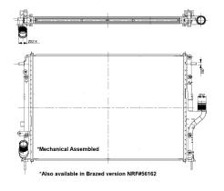 Nrf 53092 - RADIADOR ALU MECHAN DACIA DUSTER 03