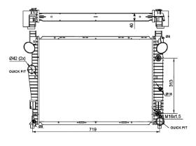 Nrf 53103 - RADIADOR ALU BRAZED MERCEDES S430 9