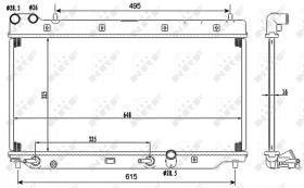 Nrf 53110 - RADIADOR ALU BRAZED HONDA JAZZ 02-