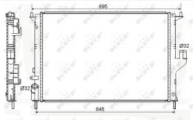 Nrf 53118 - RADIADOR ALU BRAZED DACIA DUSTER 10