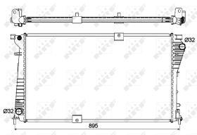 Nrf 53123 - RADIADOR ALU BRAZED OPEL VAUXHALL V