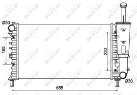 Nrf 53124 - RADIADOR ALU MECHAN FIAT PUNTO 99-