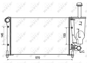 Nrf 53128 - RADIADORES TURISMOS FIAT PANDA 03-F