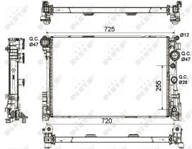 Nrf 53140 - RADIADOR ALU BRAZED MERCEDES C180 1
