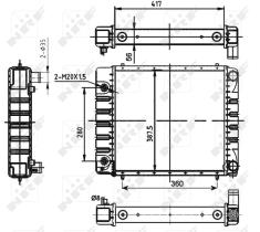 Nrf 53149 - RADIADOR ALU BRAZED LANDROVER DISCO