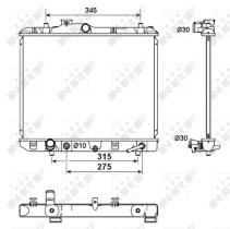 Nrf 53158 - RADIADOR ALU BRAZED OPEL VAUXHALL A