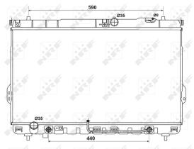 Nrf 53161 - RADIADOR ALU BRAZED HYUNDAI SANTA F