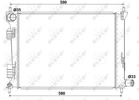 Nrf 53166 - RADIADOR ALU BRAZED KIA RIO 06/2011