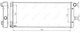 Nrf 53228 - RADIADOR ALU BRAZED FIAT PUNTO 99-