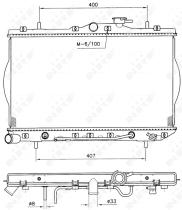 Nrf 53261 - RADIADOR ALU BRAZED HYUNDAI ACCENT