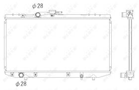 Nrf 53269 - RADIADOR ALU BRAZED TOYOTA STARLET