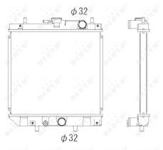 Nrf 53276 - RADIADOR ALU BRAZED DAIHATSU APPLAU