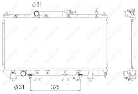 Nrf 53278 - RADIADOR ALU BRAZED TOYOTA AVENSIS