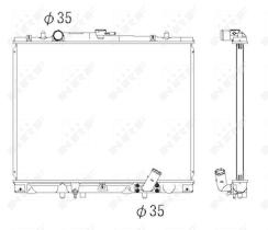 Nrf 53285 - RADIADOR ALU BRAZED MITSUBISHI CHAL