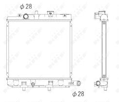 Nrf 53291 - RADIADOR ALU BRAZED MAZDA DEMIO 98-