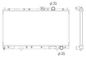 Nrf 53298 - RADIADOR ALU BRAZED MITSUBISHI GALA