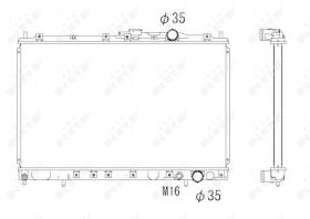 Nrf 53301 - RADIADOR ALU BRAZED MITSUBISHI SPAC