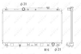 Nrf 53307 - RADIADOR ALU BRAZED TOYOTA CAMRY 96