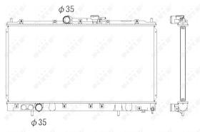 Nrf 53312 - RADIADOR ALU BRAZED MITSUBISHI GALA