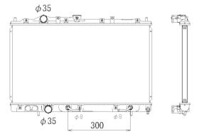 Nrf 53316 - RADIADOR ALU BRAZED MITSUBISHI COLT