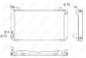 Nrf 53327 - RADIADOR CU NISSAN SUNNY 86-