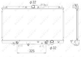 Nrf 53328 - RADIADOR ALU BRAZED HONDA ACCORD 90