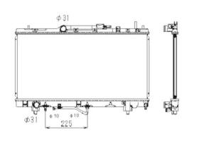 Nrf 53346 - RADIADOR ALU BRAZED TOYOTA CARINA E
