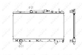 Nrf 53347 - RADIADOR ALU BRAZED TOYOTA CARINA E