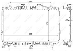 Nrf 53356 - RADIADOR ALU BRAZED HYUNDAI COUPE 9