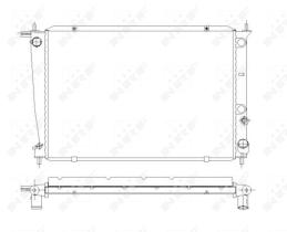 Nrf 53371 - RADIADOR ALU BRAZED HYUNDAI H1 97-