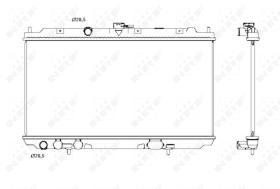 Nrf 53387 - RADIADOR ALU BRAZED NISSAN ALMERA 0