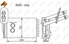Nrf 53402 - CALENTADOR AUDI A3 96-
