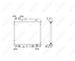 Nrf 53408 - RADIADOR ALU BRAZED HONDA JAZZ 02-
