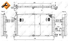 Nrf 53415 - RADIADOR ALU BRAZED OPEL VAUXHALL A