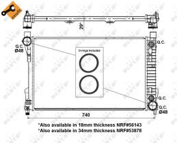Nrf 53419 - RADIADOR ALU BRAZED MERCEDES C-CLAS