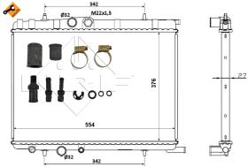 Nrf 53424 - RADIADOR ALU BRAZED PEUGEOT CITROEN