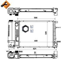 Nrf 53426 - RADIADOR ALU BRAZED BMW 316I 83-
