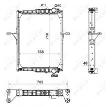 Nrf 53432 - RADIADOR ALU BRAZED RENAULT TRUCKS