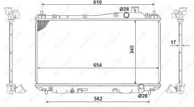 Nrf 53440 - RADIADOR ALU BRAZED HONDA CIVIC COU