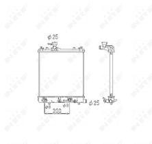 Nrf 53445 - RADIADOR ALU BRAZED SUZUKI WAGON R