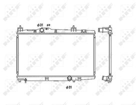 Nrf 53449 - RADIADOR ALU BRAZED TOYOTA YARIS 01