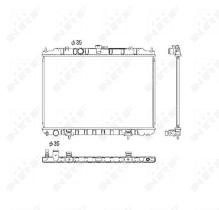 Nrf 53452 - RADIADOR ALU BRAZED NISSAN X-TRAIL