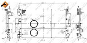 Nrf 53454 - RADIADOR ALU BRAZED ALFA ROMEO MITO