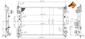 Nrf 53455 - RADIADOR ALU BRAZED FIAT GRANDE PUN
