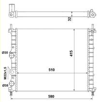 Nrf 53457 - RADIADOR FIAT BRAVA 00-