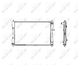 Nrf 53463 - RADIADOR ALU BRAZED MITSUBISHI COLT