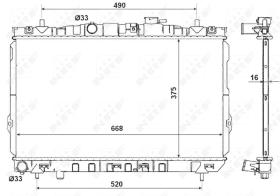 Nrf 53471 - RADIADOR ALU BRAZED HYUNDAI COUPE 9