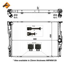 Nrf 53473 - RADIADOR ALU BRAZED BMW 116I 04-